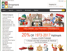 Tablet Screenshot of ornamentmall.com